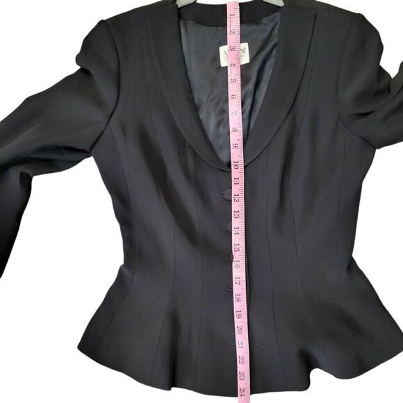 Armani collection black blazer with‎ detailed waist in sz 6 - Picture 7 of 8
